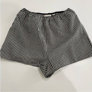 Doen Larena Noir La Maddalena Gingham Shorts